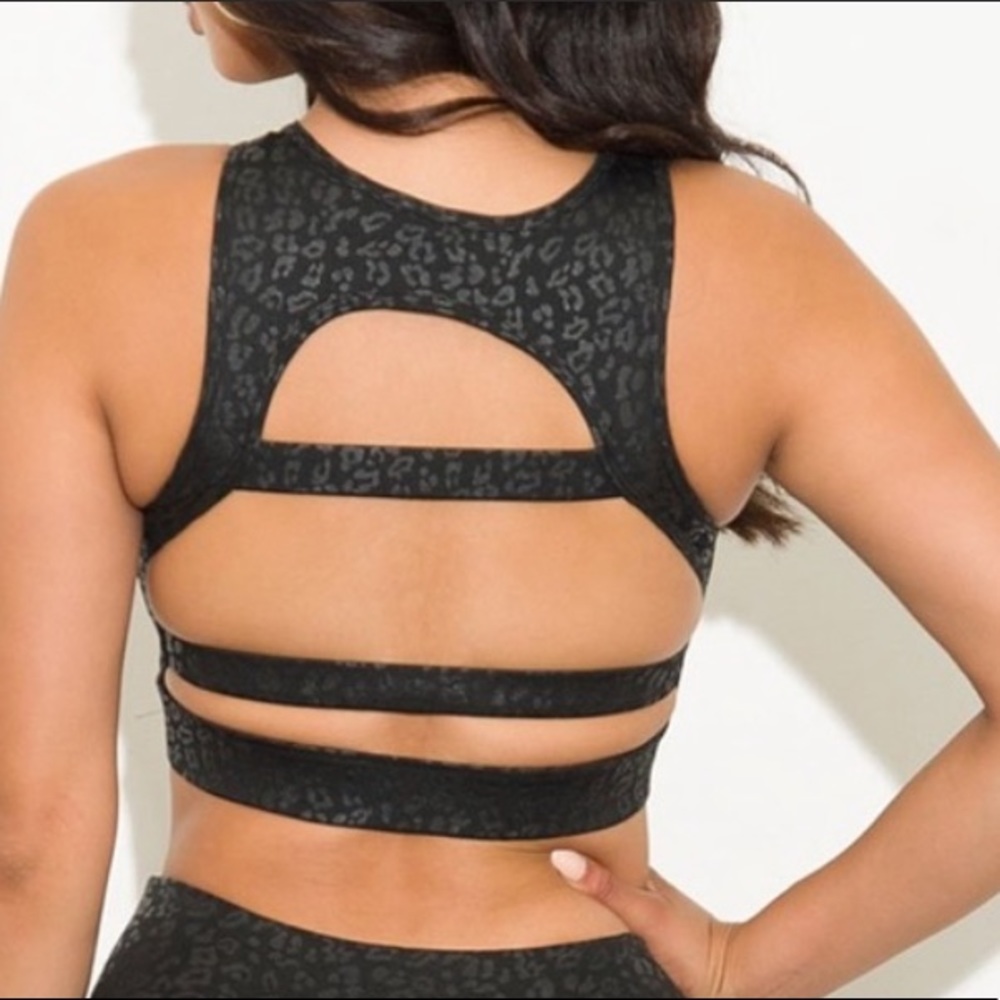 CHEETAH PRINT ACTIVE SPORT BRA - Picture 3 of 5